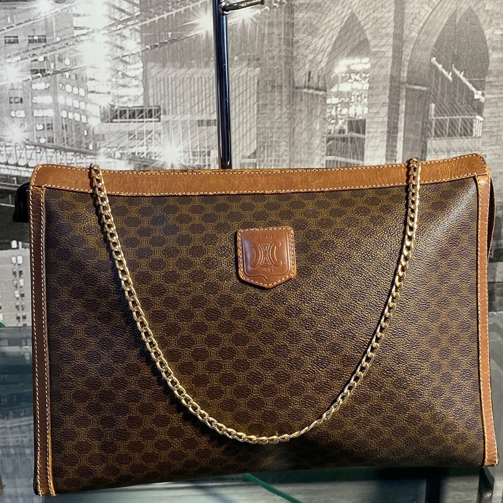 Authentic CELINE Macadam Laptop/Business Bag - Picture 2 of 16